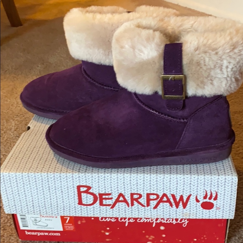 PURPLE BEARPAW BOOT